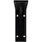 Ekena Millwork Embrey Steel Bracket, Powder Coated Black 2"W x 14"D x 5 1/4"H BKTM02X14X05EBPBL - alternate 3